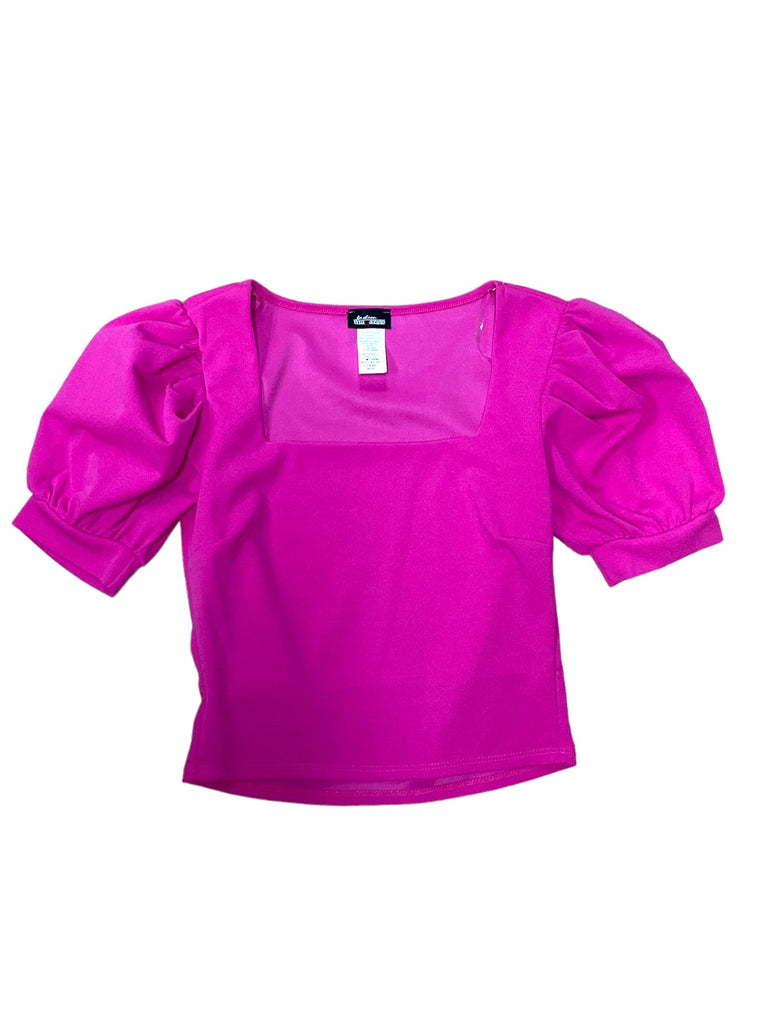 Techno Pleats Sleeve Top FM 4125