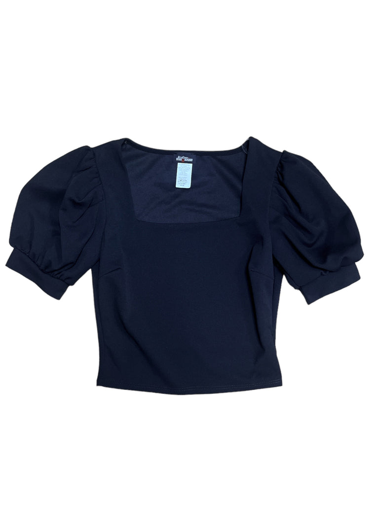 Techno Pleats Sleeve Top FM 4125