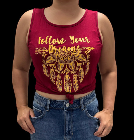 Follow Your Dreams Crop Top 482 ( FINAL SALE )