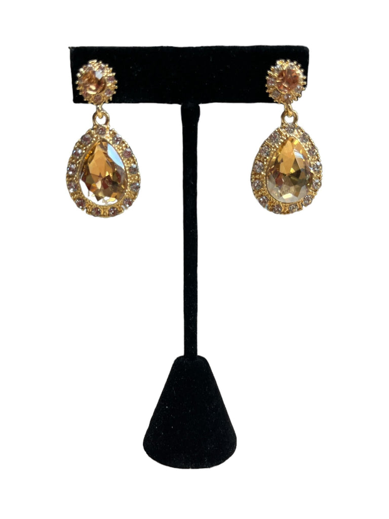 Teardrop Rhinestone Earrings