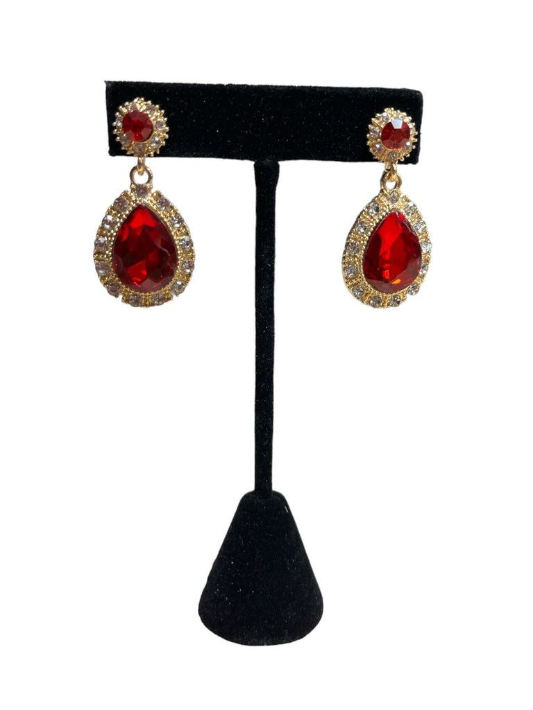 Teardrop Rhinestone Earrings