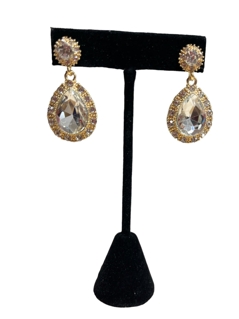 Teardrop Rhinestone Earrings