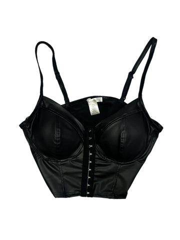 Leather Hook & Eye Bralette 11326