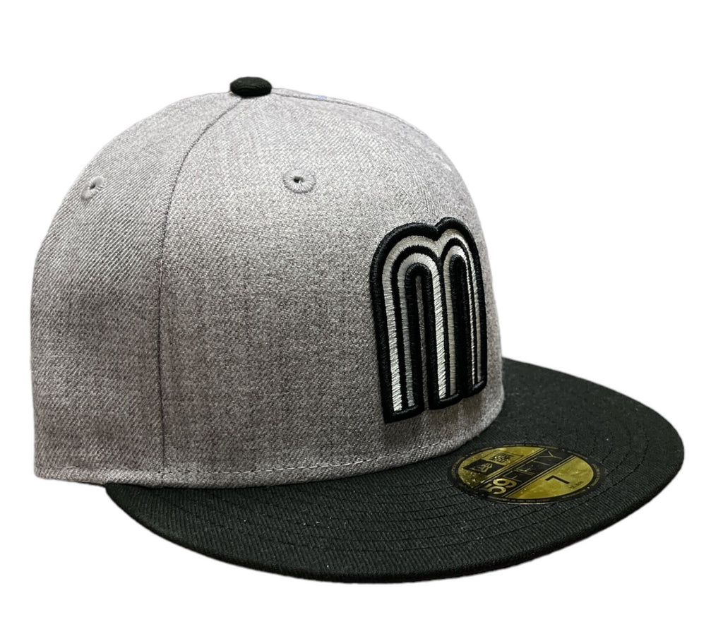 Mexico Baseball Grey Black Cap