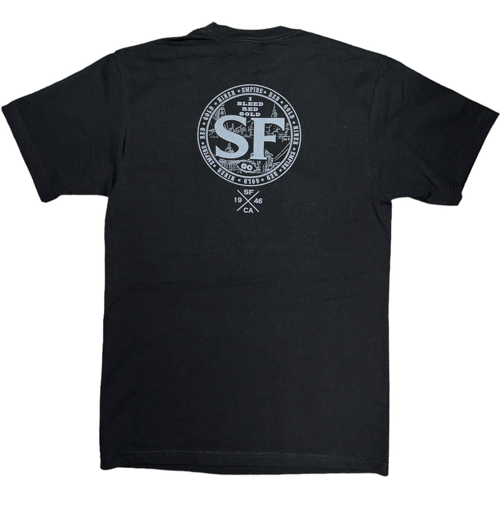 SF 49ers I Bleed Red & Gold Tee