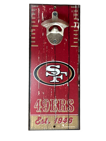 SF 49ers Wooden Bottle Opener