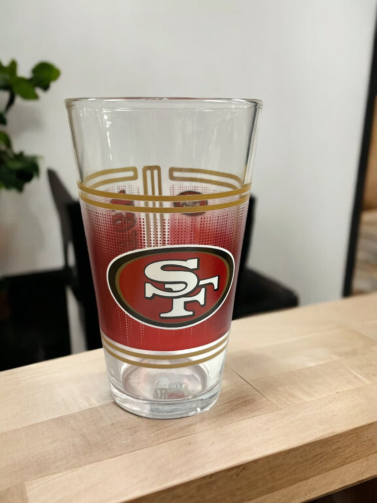 SF 49ers Glass Cup