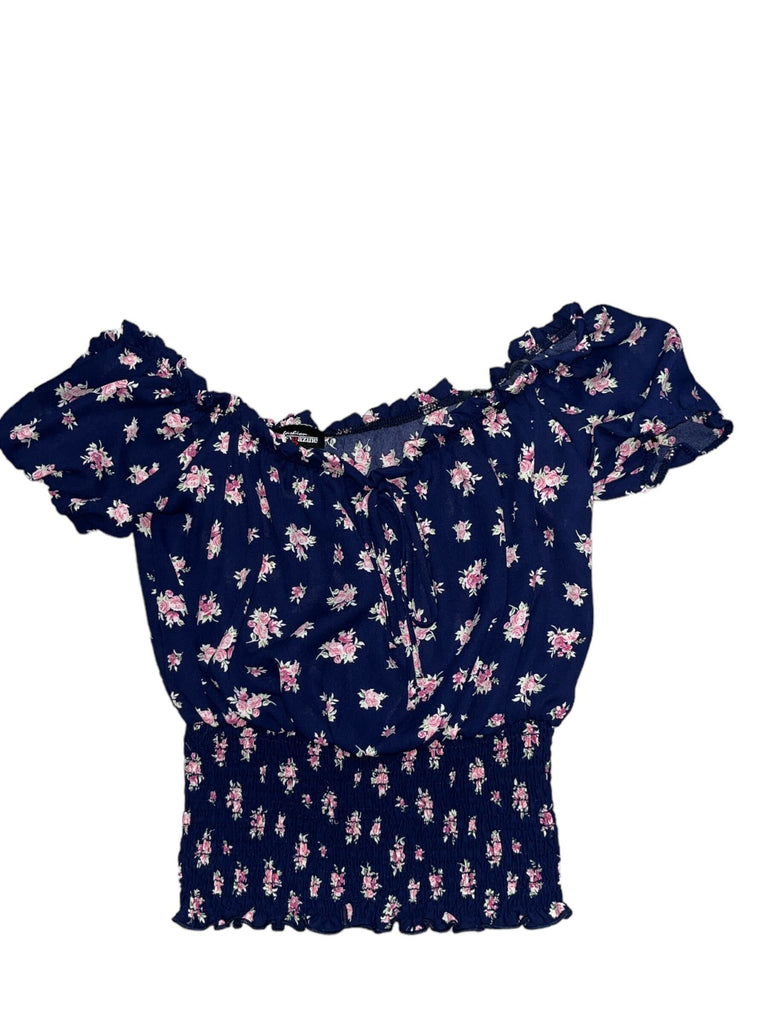 Floral Print Smocking Top 2339 ( FINAL SALE )