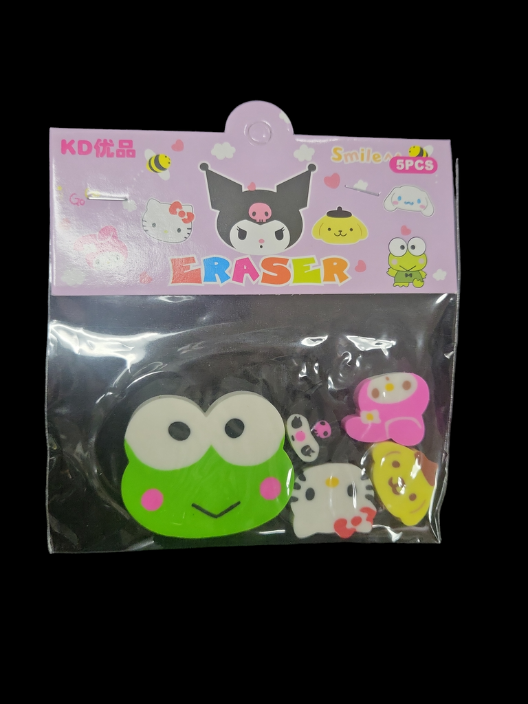 Sanrio Friends Erasers 5Pcs
