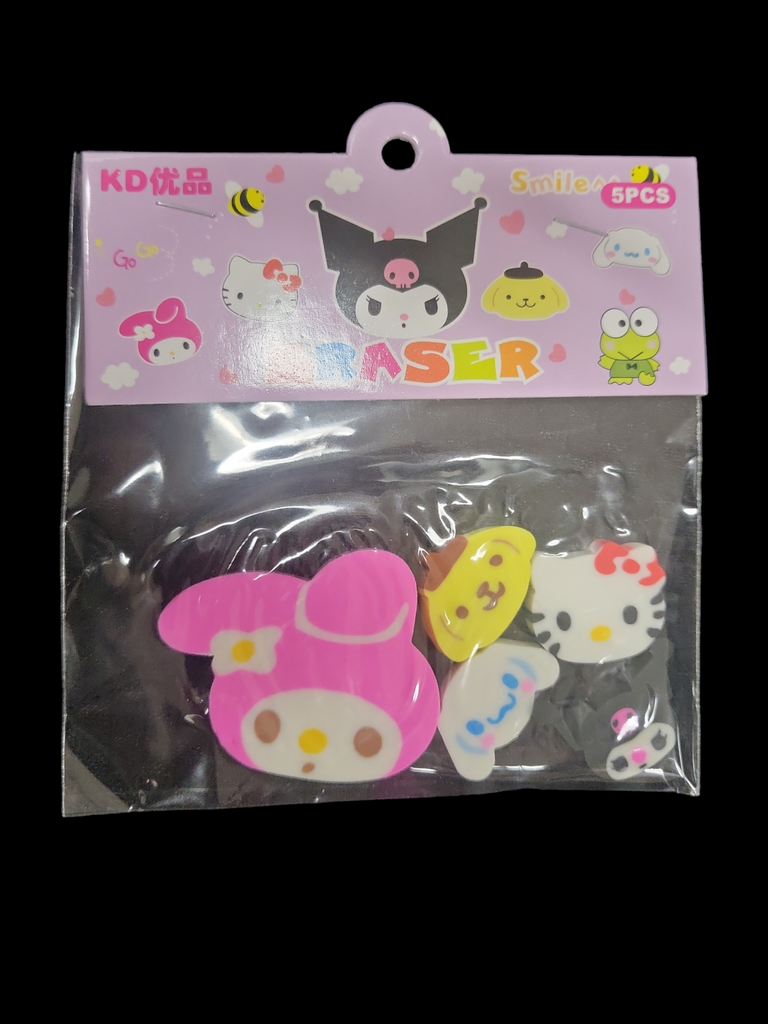 Sanrio Friends Erasers 5Pcs