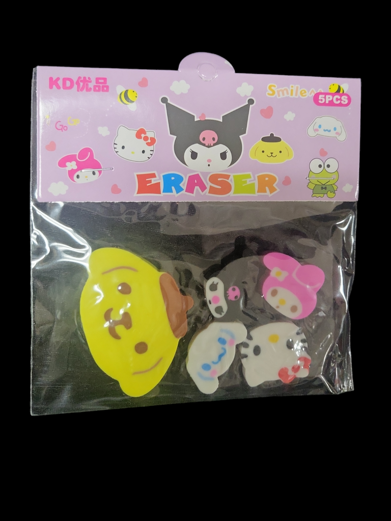 Sanrio Friends Erasers 5Pcs