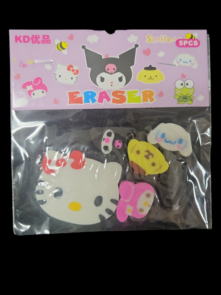 Sanrio Friends Erasers 5Pcs