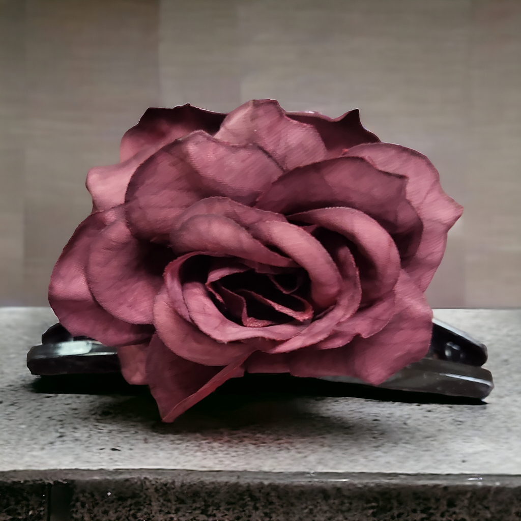 Rose Flower Hair Claw