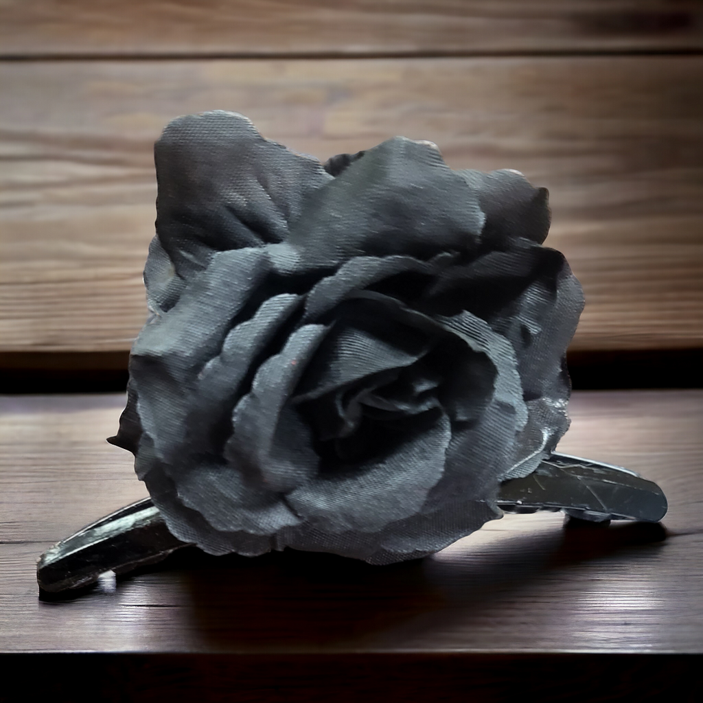 Rose Flower Hair Claw