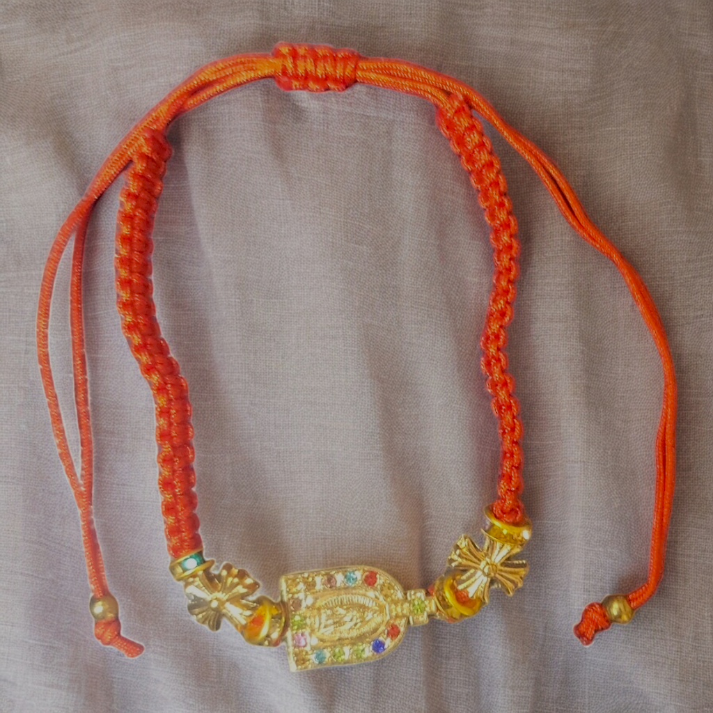 Guadalupe Rhinestones & Cross Bracelet