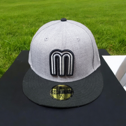 Mexico Baseball Grey Black Cap