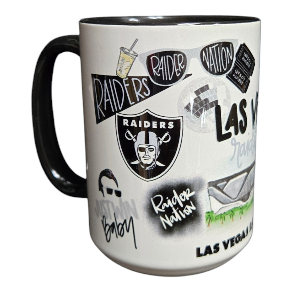 LV Raiders All Over Print Ceramic Mug 15oz