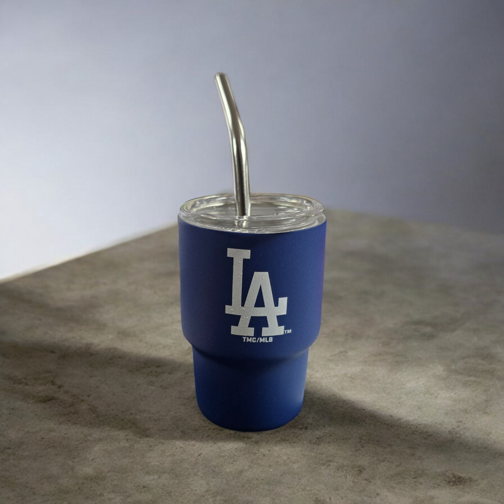 LA Dodgers Mini Tumbler Shot Cup w/Straw