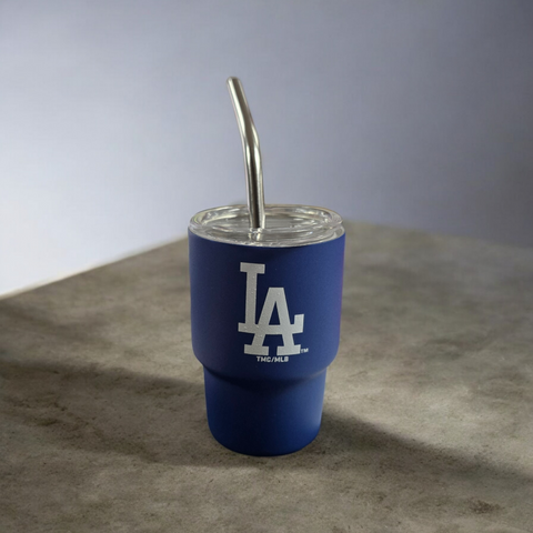 LA Dodgers Mini Tumbler Shot Cup w/Straw