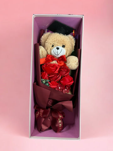 Graduation Bouquet w/ Bear