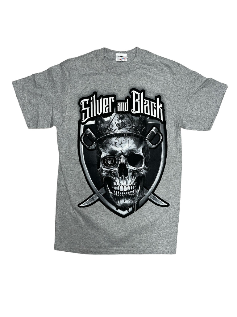 Silver & Black Crown Raiders Tee