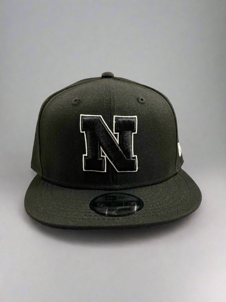 Nebraska Cornhuskers Black/White 59FIFTY Fitted Hat