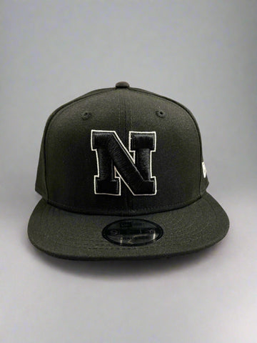 Nebraska Cornhuskers Black/White 59FIFTY Fitted Hat