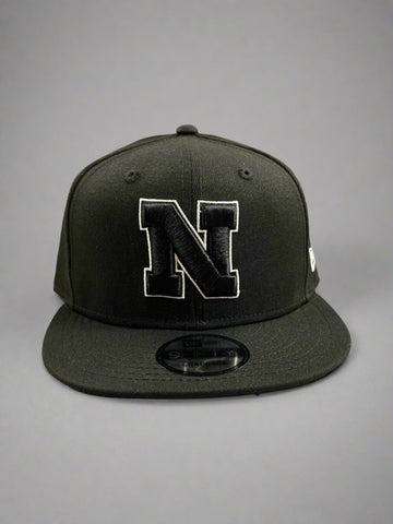 Nebraska Cornhuskers Black/White 9FIFTY Snapback