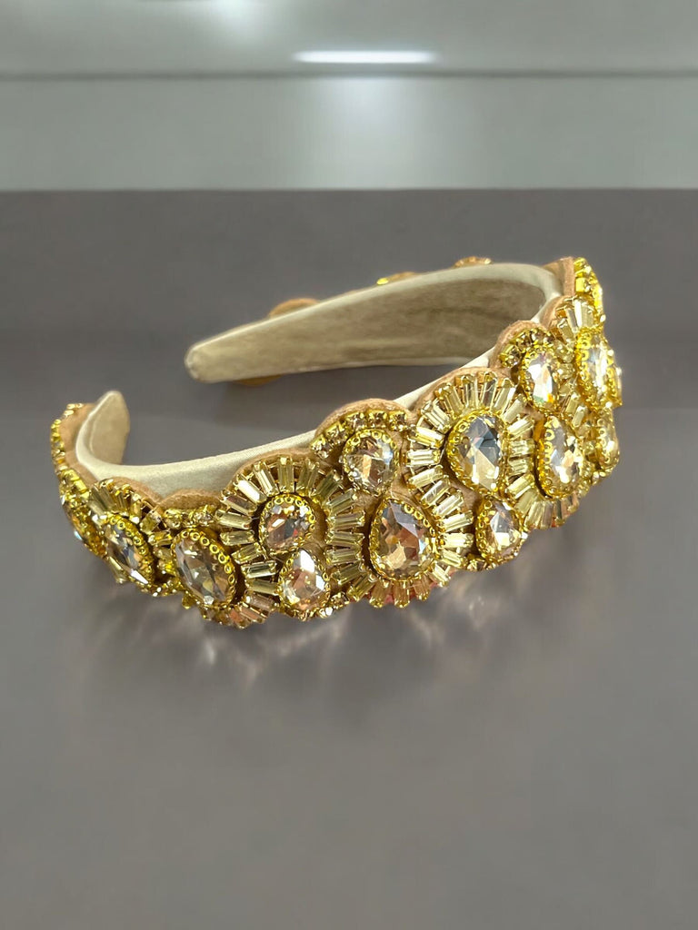 Large Teardrop Rhinestone Headband