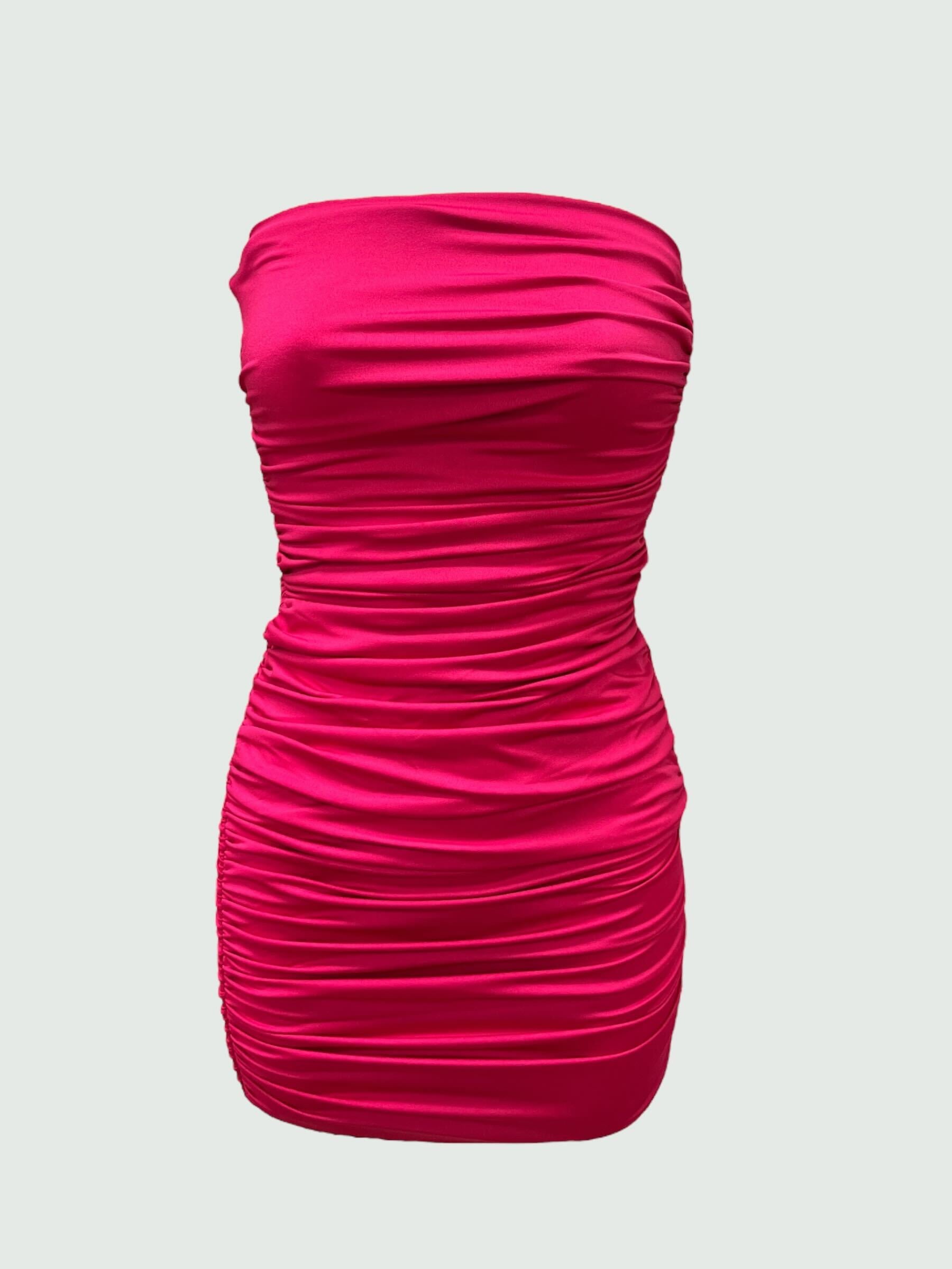 Ruched Tube Top Dress 12512 Ruched Tube Top Dress 12512