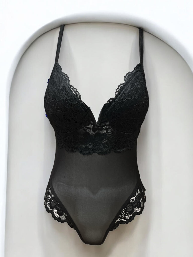 Lace & Mesh Bodysuit Bozzolo 11107