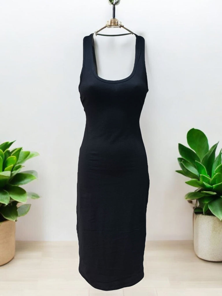 Scoop Neck Sleeveless Bodycon Dress 22084