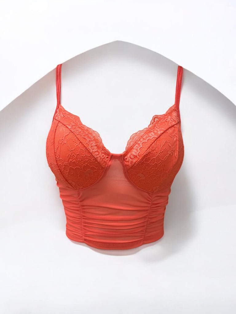 Ruched Lace Bralette Bozzolo 11957