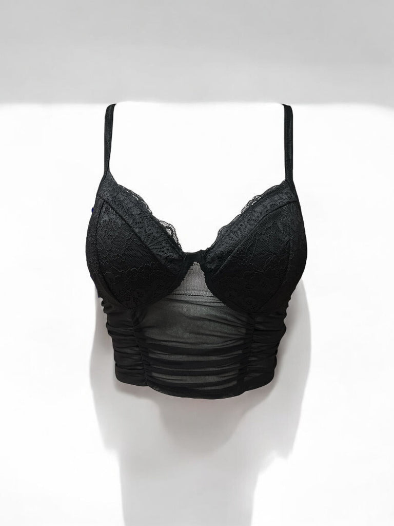 Ruched Lace Bralette Bozzolo 11957
