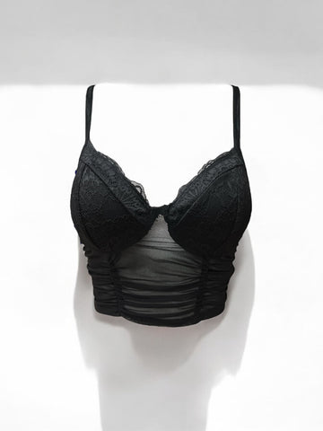 Ruched Lace Bralette Bozzolo 11957