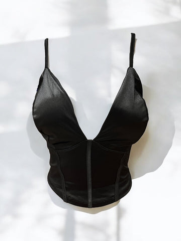 Deep V-Neck Cleavage Tank Top Plus Bozzolo 28085