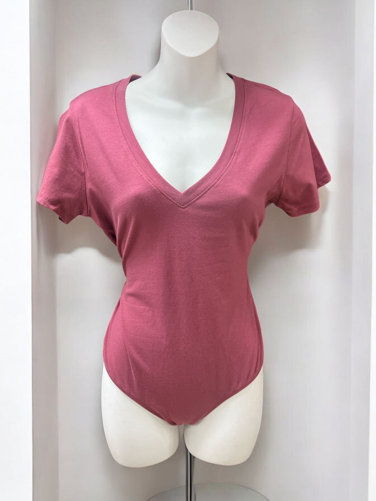 V-Neck S/S Bodysuit Plus Bozzolo 52191