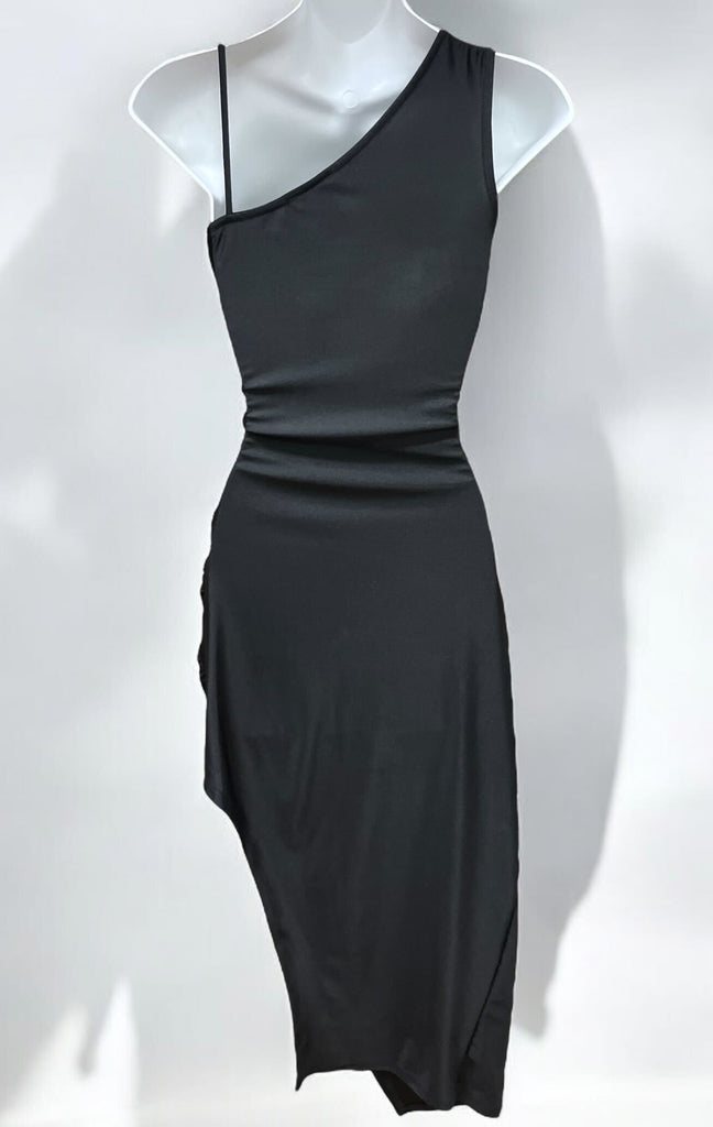 Asymmetrical Strap Bodycon Dress Cristina 1576