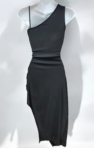 Asymmetrical Strap Bodycon Dress Cristina 1576