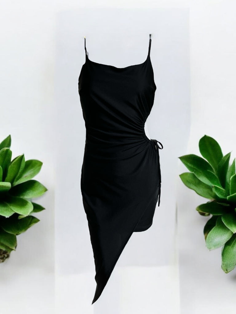 Spaghetti Strap Dress w/ Side String 1563 ( FINAL SALE )