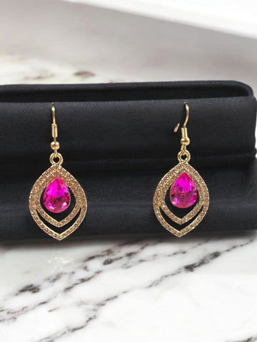 Teardrop Rhinestone Earrings