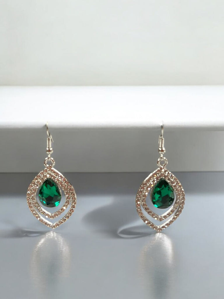 Teardrop Rhinestone Earrings