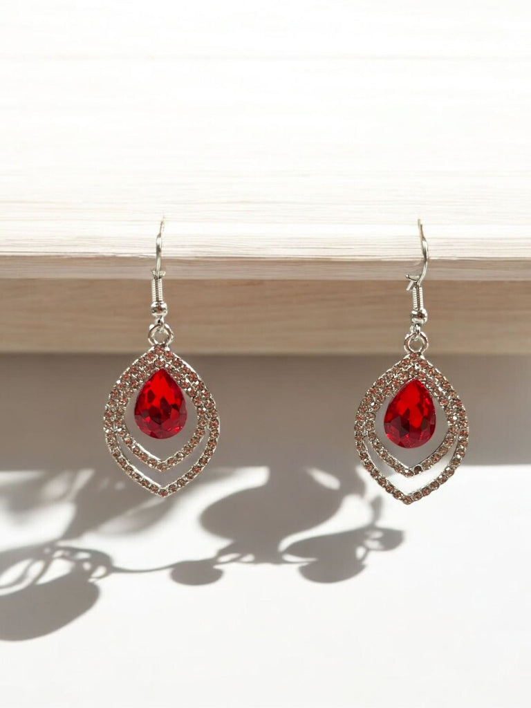 Teardrop Rhinestone Earrings
