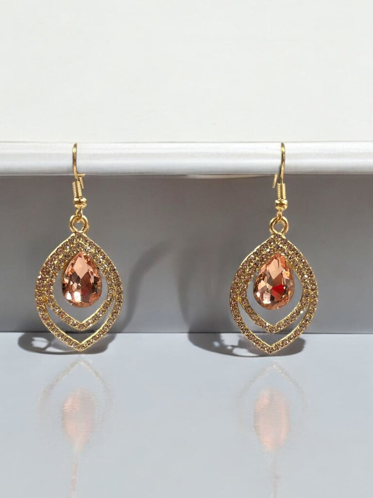 Teardrop Rhinestone Earrings