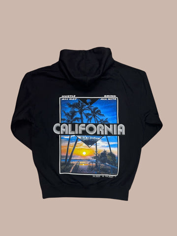 Hustle All Day Grind All Night California Hoody