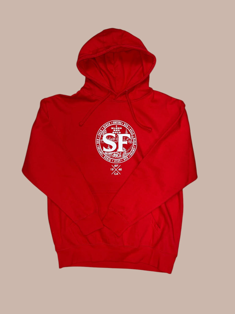 SF 49ers I Bleed Red & Gold Hoody