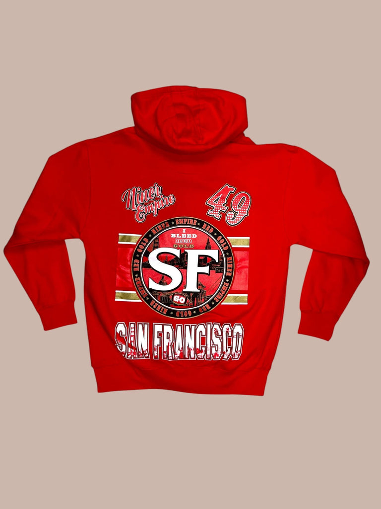 SF 49ers I Bleed Red & Gold Hoody