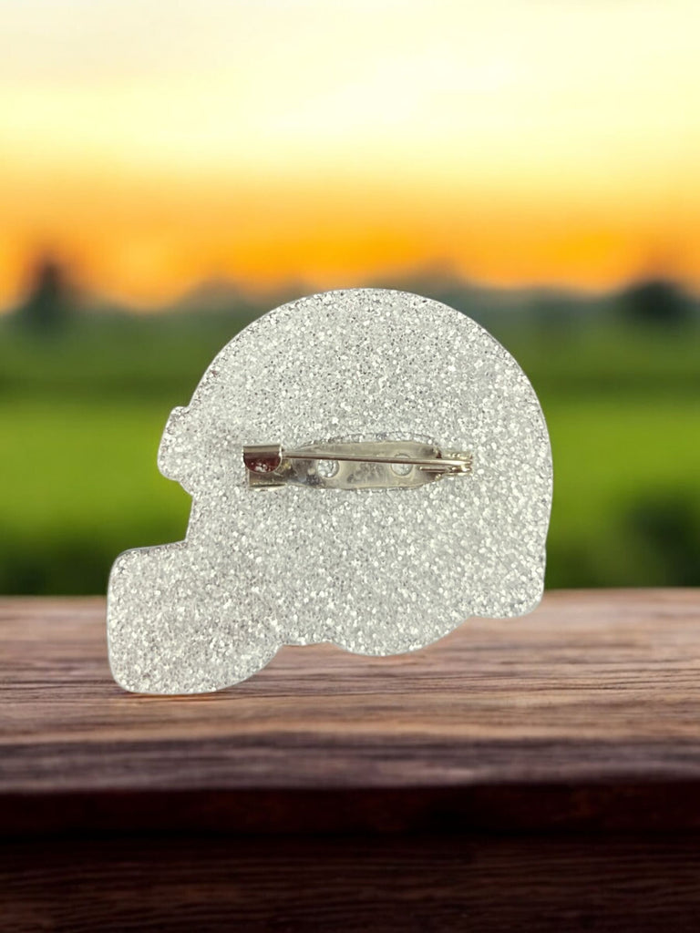 SF 49ers Helmet Brooch