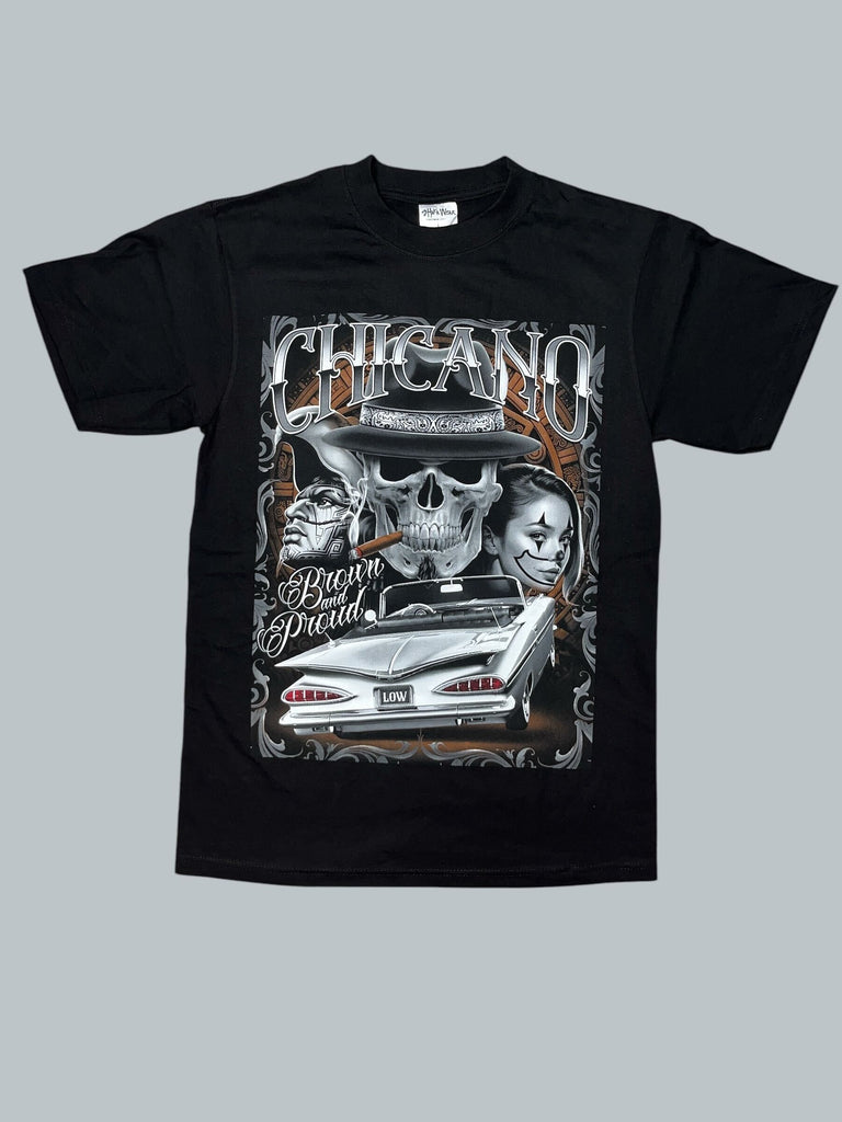 Brown & Proud Skull Tee