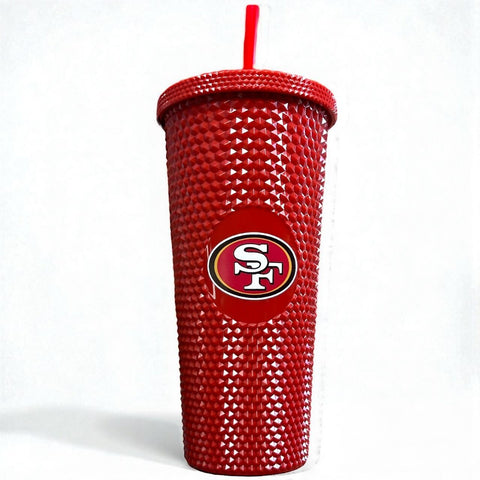 SF 49ers Studded Tumbler 24oz